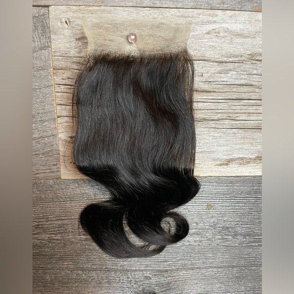 HUMAN HAIR 4x4 8” bodywave closure - Picture 2 of 5